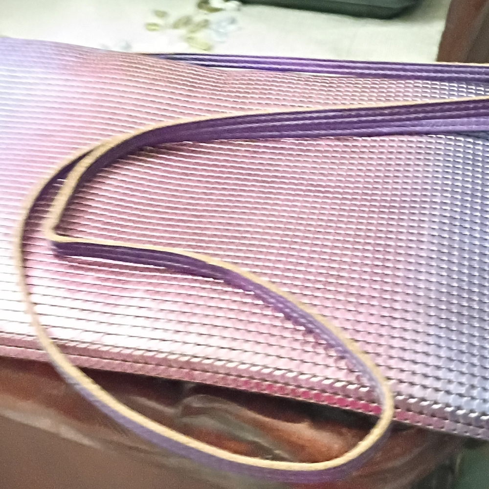Whiting & Davis Purple and Pink Crossbody Bag